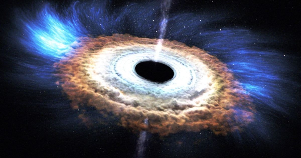 A star approaching too close to a massive black hole is torn apart by tidal forces, as shown in this artist's rendering (Representative Cover Image Source: NASA's Goddard Space Flight Center)