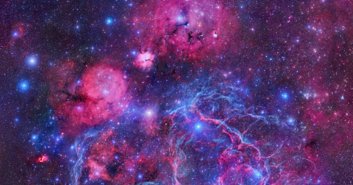 The thin strands of nebulosity are the remains of a star that underwent an enormous supernova explosion. (Representative Cover Image Source: Getty Images | Photo by Digitized Sky Survey, Robert Gendler)