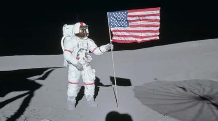 How many flags are on the Moon?