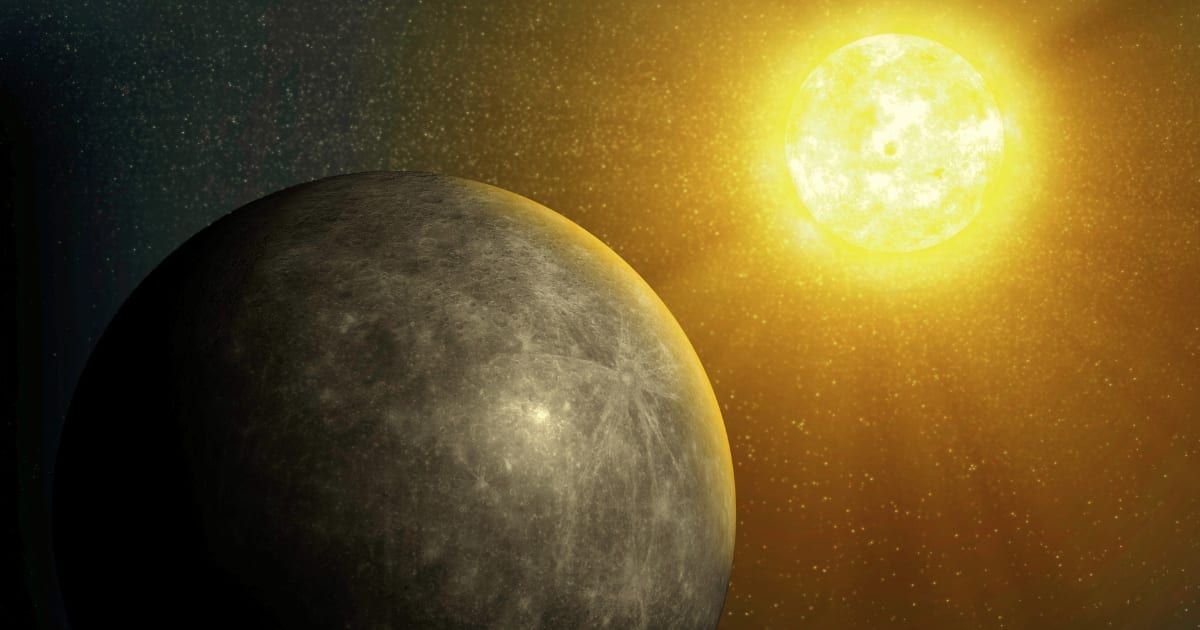 An illustration of planet Mercury near the Sun. (Representative Cover Image Source: Getty | Science Photo Library - ANDRZEJ WOJCICKI)