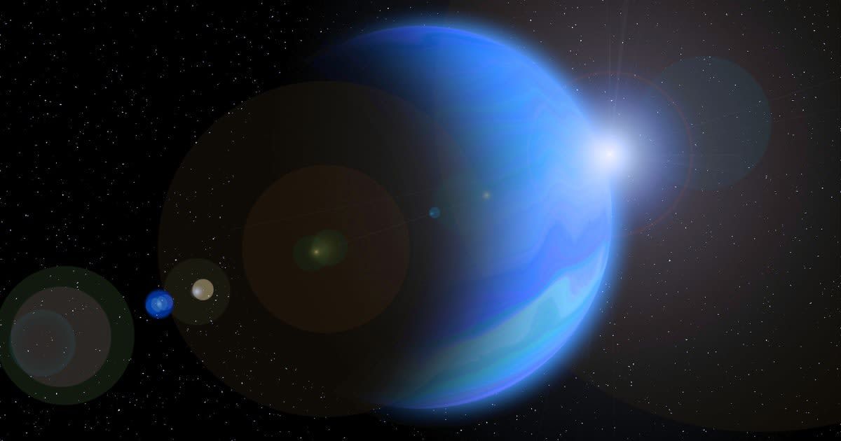 The photograph of Neptune is prepared using 3D rendering and Gaussian noise distribution in image processing software and coding. (Cover Image Source: Getty | 	suman bhaumik)