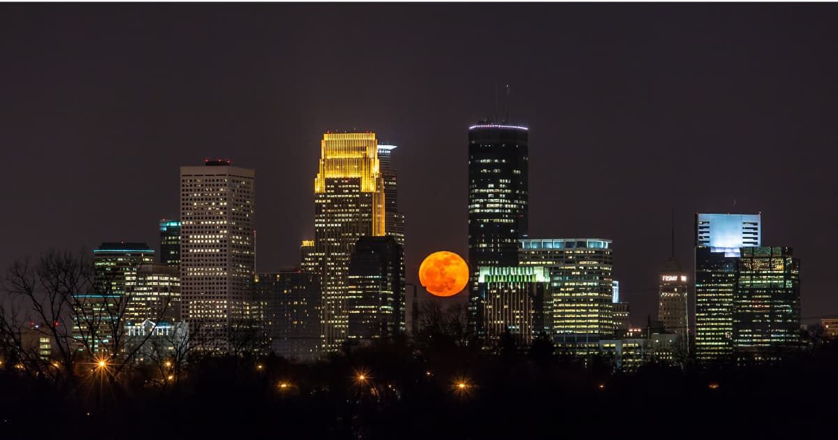 A Full Moon over Minneapolis. (Cover Image Source: Getty Images| Steve Burns)