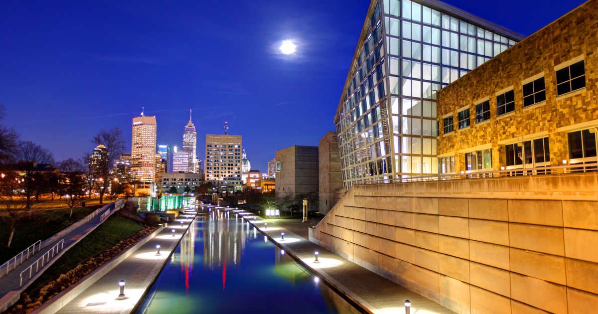 A Full Moon over downtown Indianapolis, Indiana. (Cover Image Source: Getty Images| DenisTangneyJr)