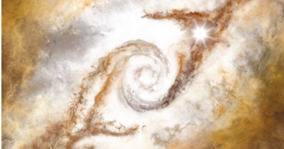 Astronomers discover massive molecular cloud hidden in Milky Way (Cover Image Source: NSF/AUI/NSF NRAO | P.Vosteen)