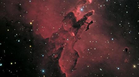 July's night sky offers incredible glimpse of the Eagle Nebula (M16) above Sagittarius Teapot’s spout 