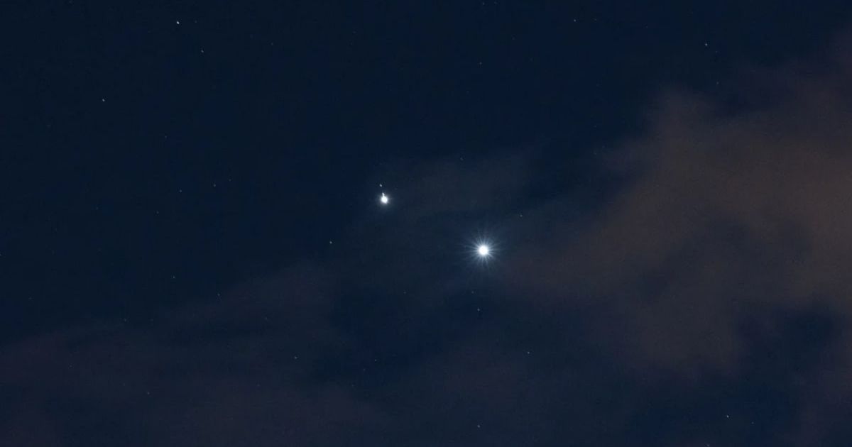 Jupiter and Venus in conjunction are seen after sunset above L'Aquila, Italy, on March 1, 2025 (Cover Image Source: Getty | NurPhoto)
