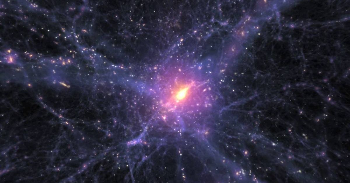 This visualization shows galaxies, composed of gas, stars, and dark matter, colliding and forming filaments in the large-scale universe, providing a view of the Cosmic Web (Representative Cover Image Source: NASA)