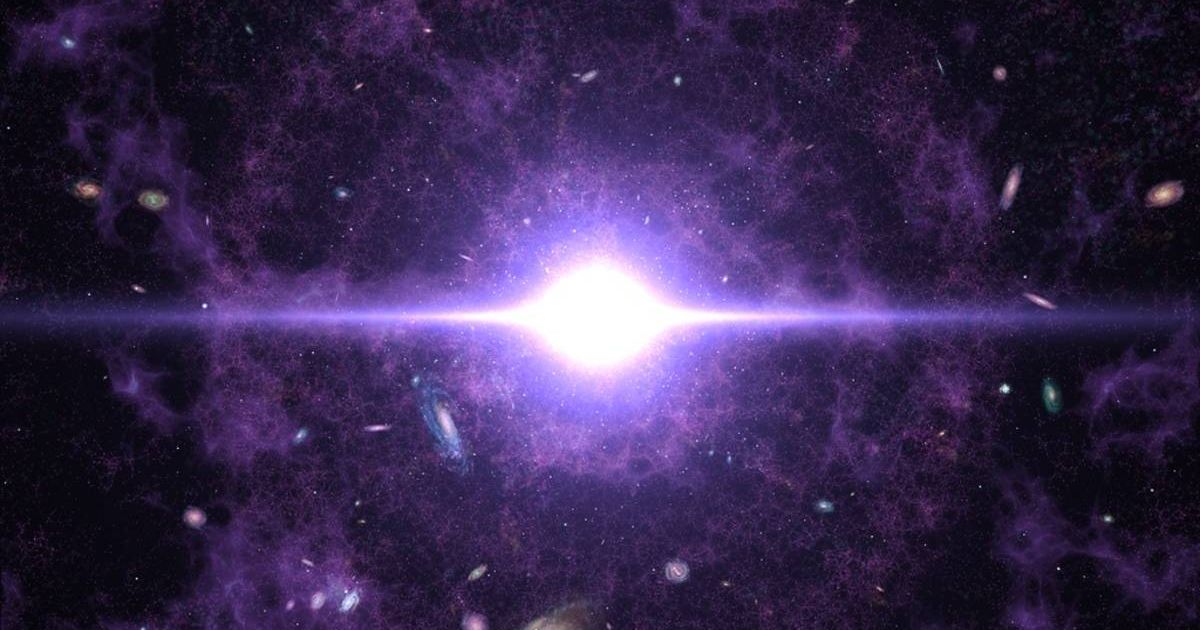 Artist's interpretation of the Big Bang, with representations of the early universe and its expansion (Cover Image Source: NASA)