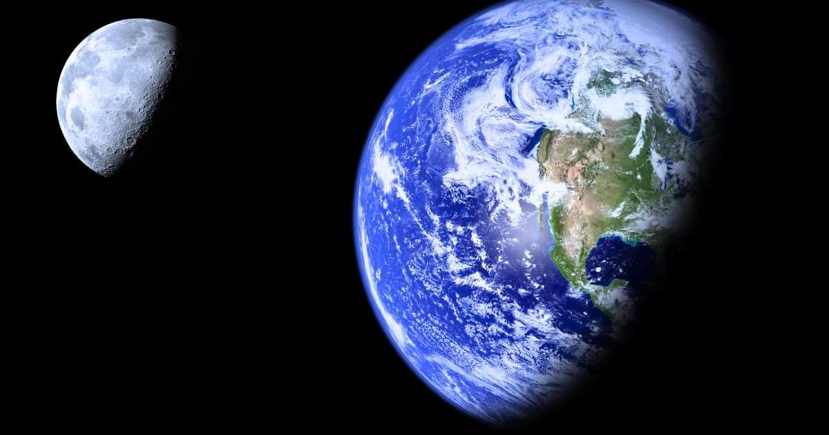 An outer space view of planet Earth, with a half view of the moon in the background. (Representative Cover Image Source: Getty | photovideostock)