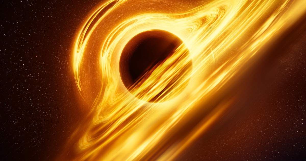 An illustration of what a black hole with an accretion disk may look like based on modern understanding. (Representative Cover Image Source: Getty | solarseven; edited by Starlust staff)
