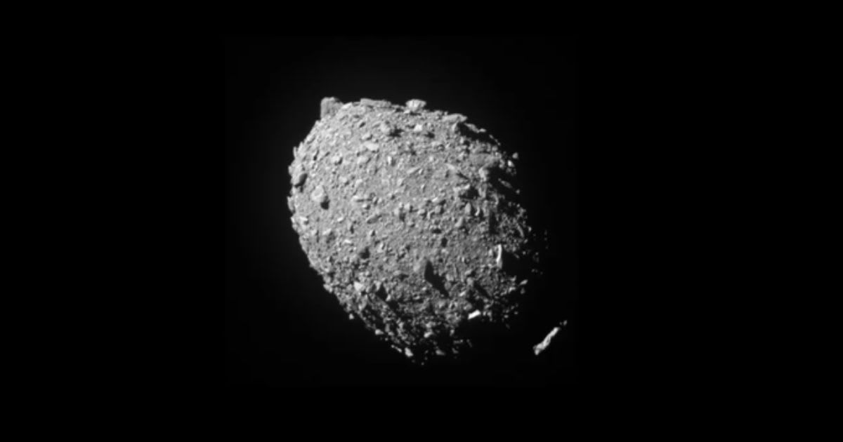 Scientists studied images from LICIACube, the Italian Space Agency's satellite, and found that 35.3 million pounds of rubble spewed from the asteroid, having a dramatic effect on its trajectory (Cover Image Source: X | NASA)