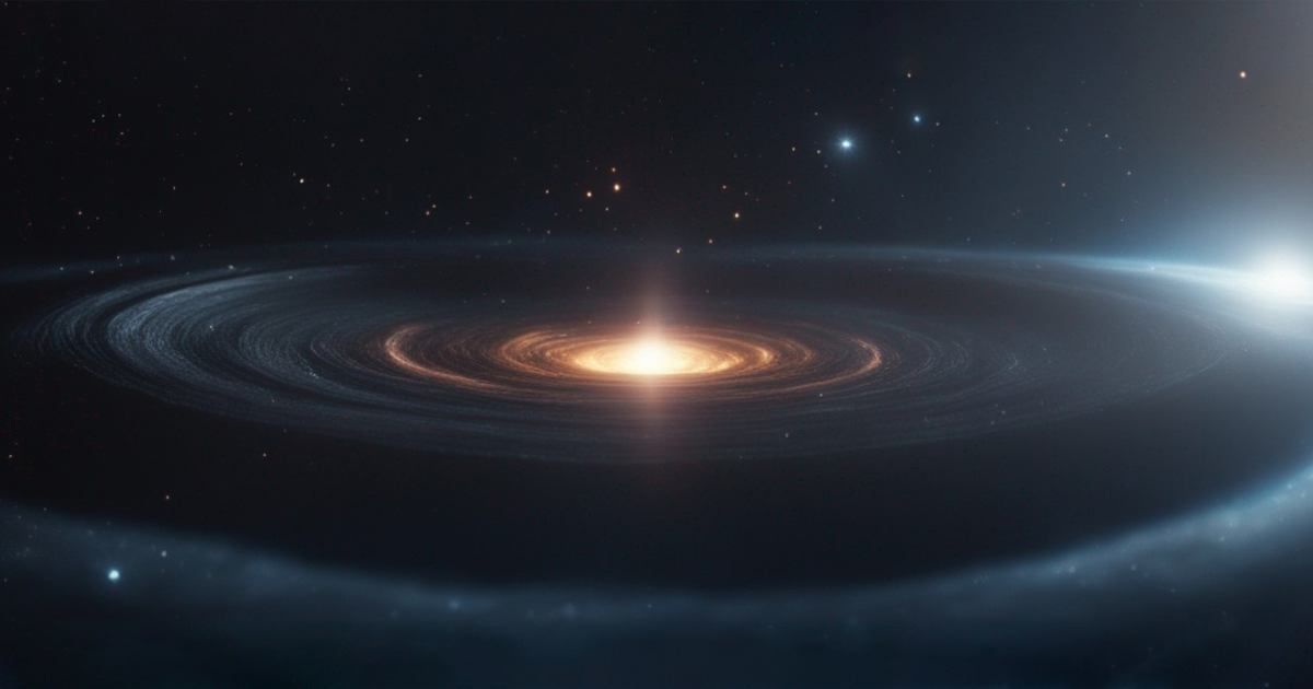 Representation of the formation of a star with the accretion disk composed of gas and dust revolving around it (Representative Cover Image Source: Getty | Daniel Rocal - PHOTOGRAPHY)