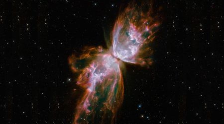 Heart of Butterfly Nebula in the constellation Scorpius reveals clues to Earth's creation
