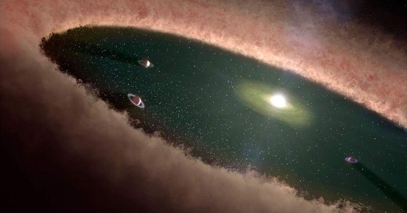 Protoplanetary disks are not so flat after all, suggests compelling evidence from ALMA