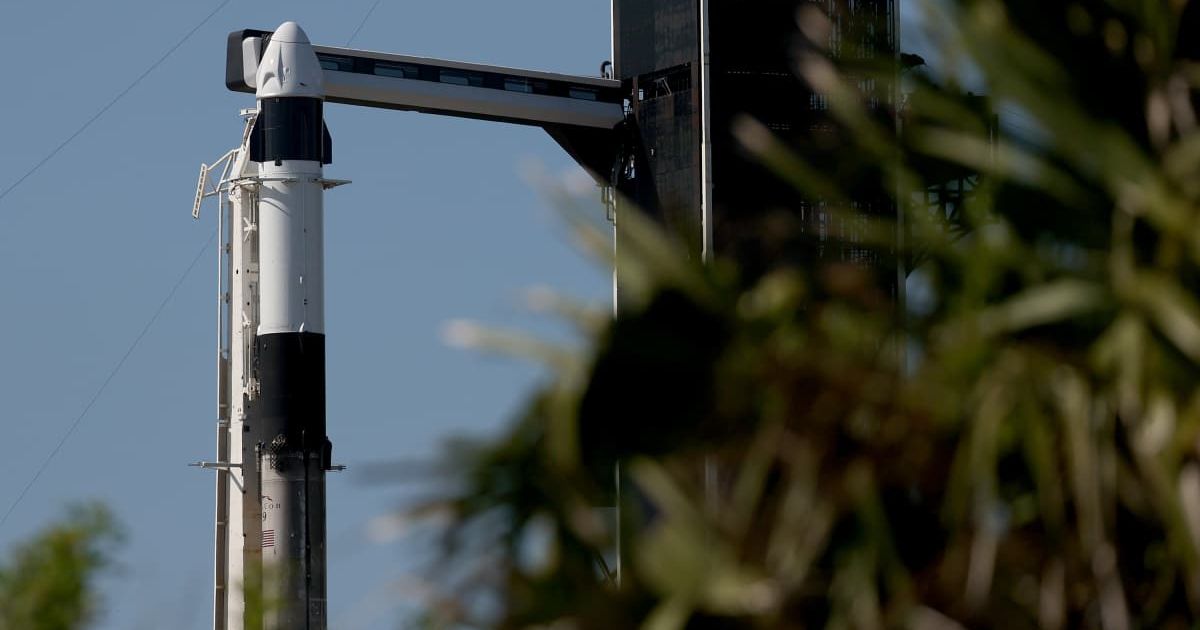 The SpaceX Falcon 9 rocket and Crew Dragon sit on launch Pad 39A at NASA’s Kennedy Space Center as it is prepared for the first completely private mission to fly into orbit (Cover Image Source: Getty | Joe Raedle)