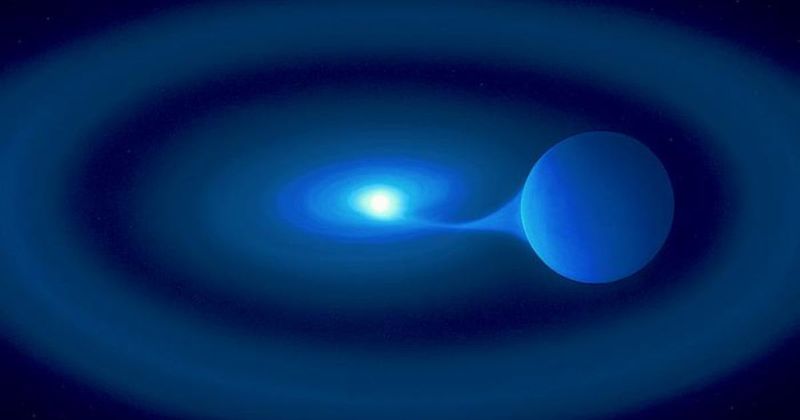 Hungry star devours its cosmic twin faster than ever observed, baffling scientists