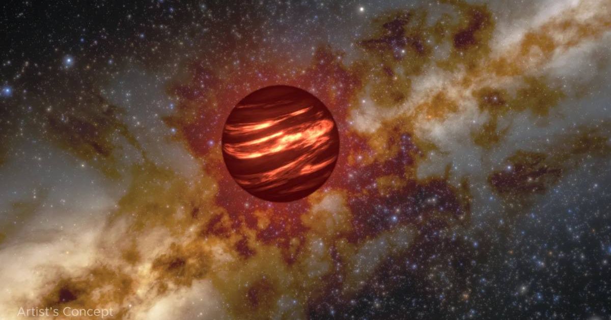 This artist’s concept shows a brown dwarf, which is hot when it forms and may glow like this one. (Cover Image Source: NASA | Photo by NOIRLab/NSF/AURA/R. Proctor)