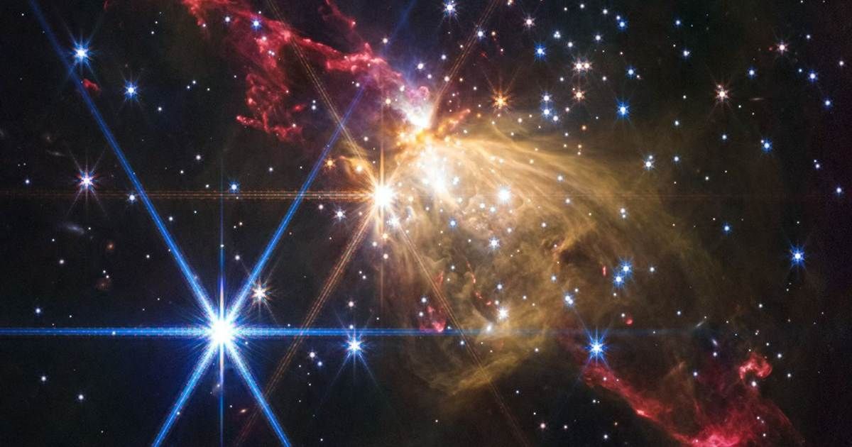 NASA's James Webb Space Telescope recently imaged an extremely large and symmetric protostellar jet at the outskirts of our Milky Way galaxy in the forming cluster Sh2-284. (Cover Image Source: NASA, ESA, CSA, STScI | Yu Cheng)