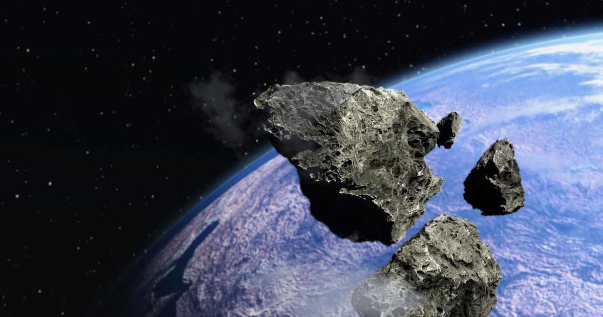 Illustration of asteroids approaching Earth (Representative Cover Image Source: Getty | VICTOR HABBICK VISIONS/SCIENCE PHOTO LIBRARY)