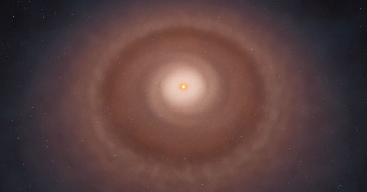 Artist’s impression of planet formation around a young star, showing spiral patterns which help the young planets to form (Cover Image Source: YouTube | ALMAJapanChannel)