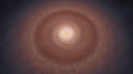 ALMA captures first-ever video of spiraling dust around a young star