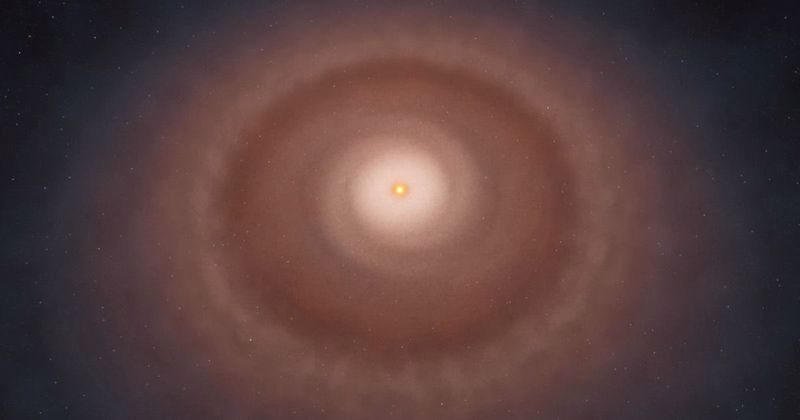 ALMA captures first-ever video of spiraling dust around a young star