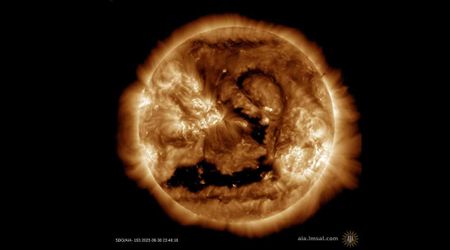 Dual solar wind streams from two giant coronal holes could reach Earth on October 3