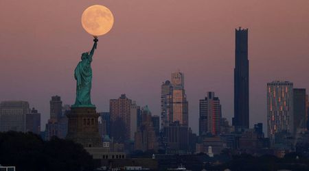 In pics: October Harvest Moon captivates skywatchers around the world