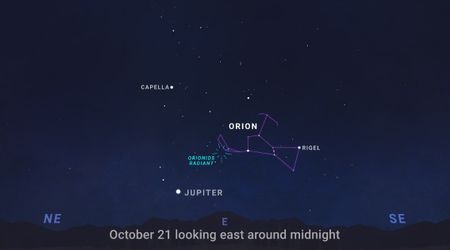 Orionid meteor shower to light up the sky at its peak on October 21—when and how to watch