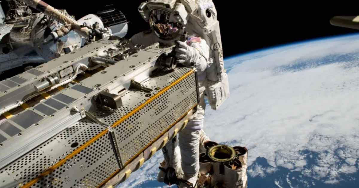 NASA astronaut and Expedition 68 Flight Engineer Woody Hoburg rides the Canadarm2 robotic arm while maneuvering a roll-out solar array toward the International Space Station (Cover Image Source: NASA)