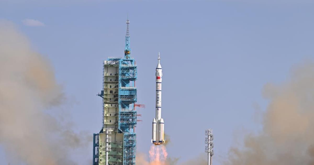 The Shenzhou-20 crewed spaceship, atop a Long March-2F carrier rocket, blasts off from the Jiuquan Satellite Launch Center in northwest China, April 24, 2025 (Cover Image Source: Xinhua Net | Li Xin)