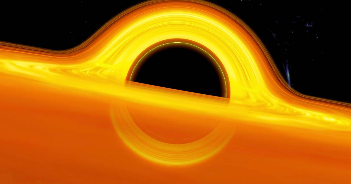 Artwork of a black hole. A black hole is a region of spacetime where the gravity is so powerful that not even light can escape it. (Representative Cover Image Source: Getty Images | 	MARK GARLICK/SCIENCE PHOTO LIBRARY)