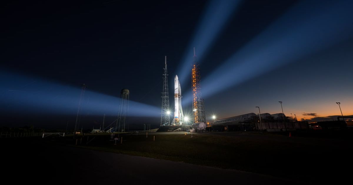 New Glenn on the launch pad at LC-36 ahead of the NG-2 mission. (November 8, 2025) (Cover Image Source: Blue Origin)