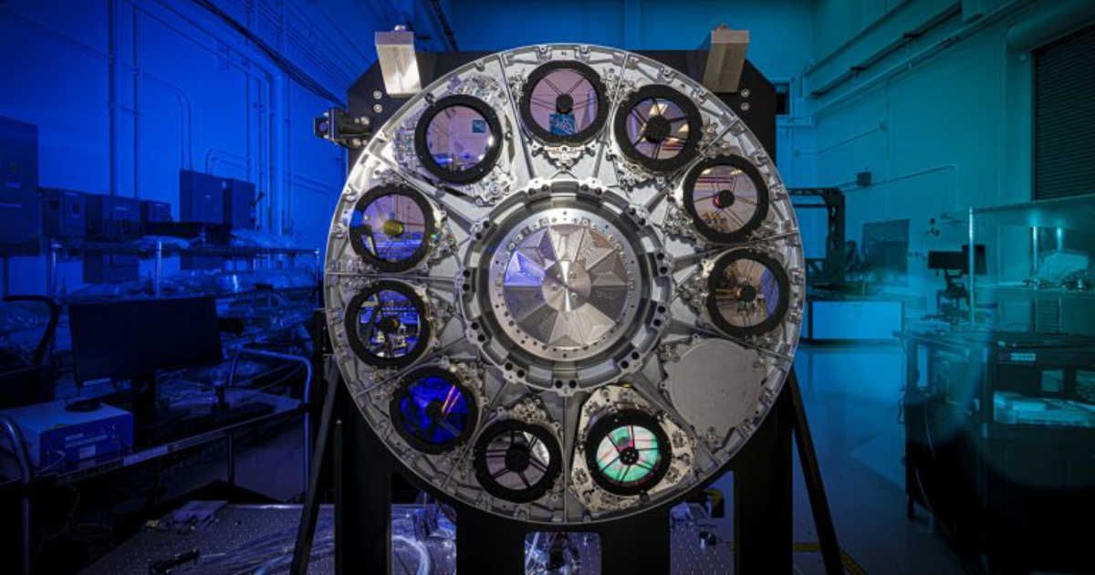 The element assembly wheel of the Nancy Grace Roman Space Telescope. (Cover Image Source: NASA)