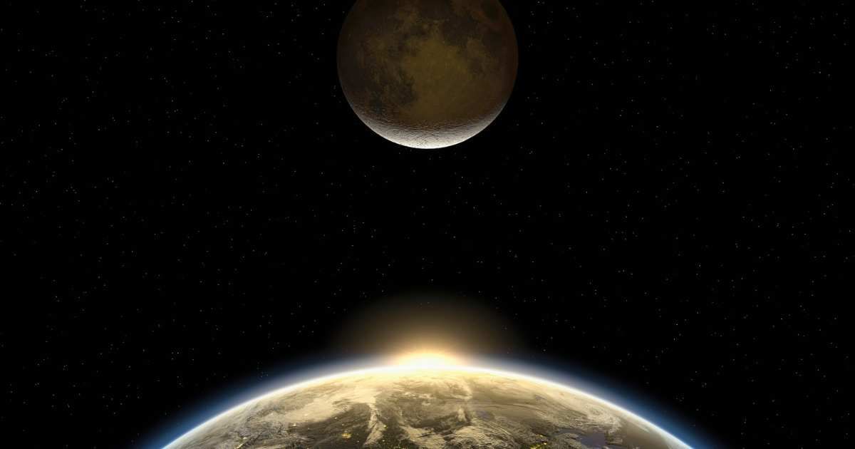 In this image, the Sun and the Moon appear over the Earth (Representative Cover Image Source: Getty | Matthias Kulka)