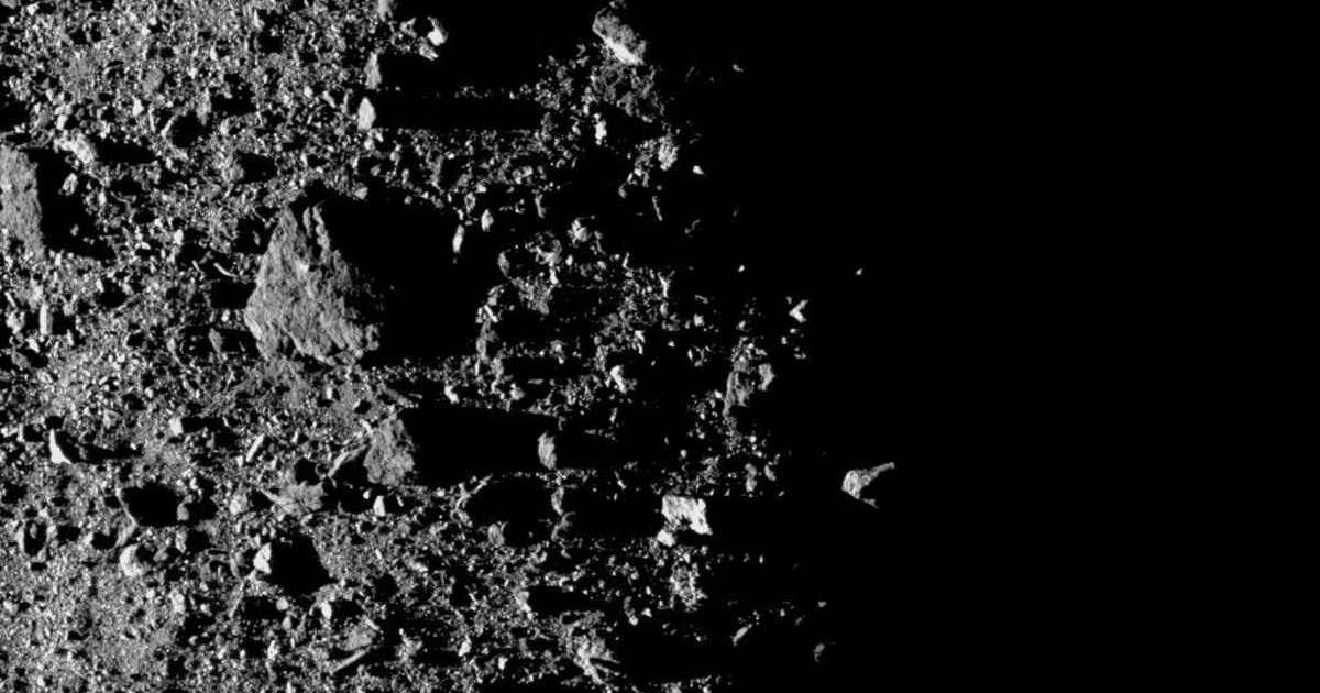 MapCam view showing a region near Bennu's north pole. (Cover Image Source: 	NASA/Goddard/University of Arizona)