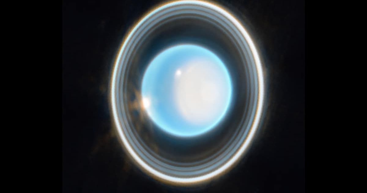 This zoomed-in image of Uranus, captured by Webb’s NIRCam on Feb. 6, 2023, reveals stunning views of the planet’s rings. (Representative Cover Image Source: NASA | Photo by NASA, ESA, CSA)