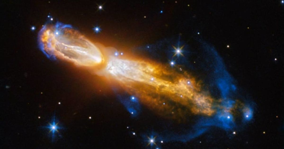 An image of the Calabash Nebula released on February 3, 2017. (Cover Image Source: ESA/Hubble & NASA; Acknowledgement: Judy Schmidt)