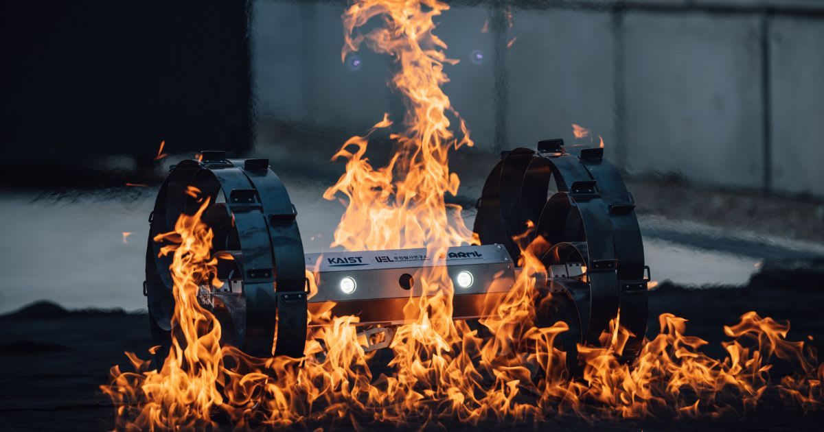 A high-temperature resistance test ensures the wheels' durability in extreme thermal environments. (Cover Image Credit: KAIST)