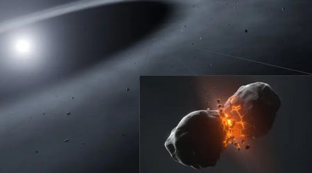 Hubble Telescope spots mysterious collisions in nearby star system echoing our solar system's birth