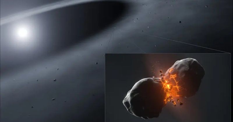 Hubble Telescope spots mysterious collisions in nearby star system echoing our solar system's birth