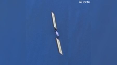 Crashed SpaceX's Starlink satellite photographed by Vantor's WorldView-3 spacecraft in orbit