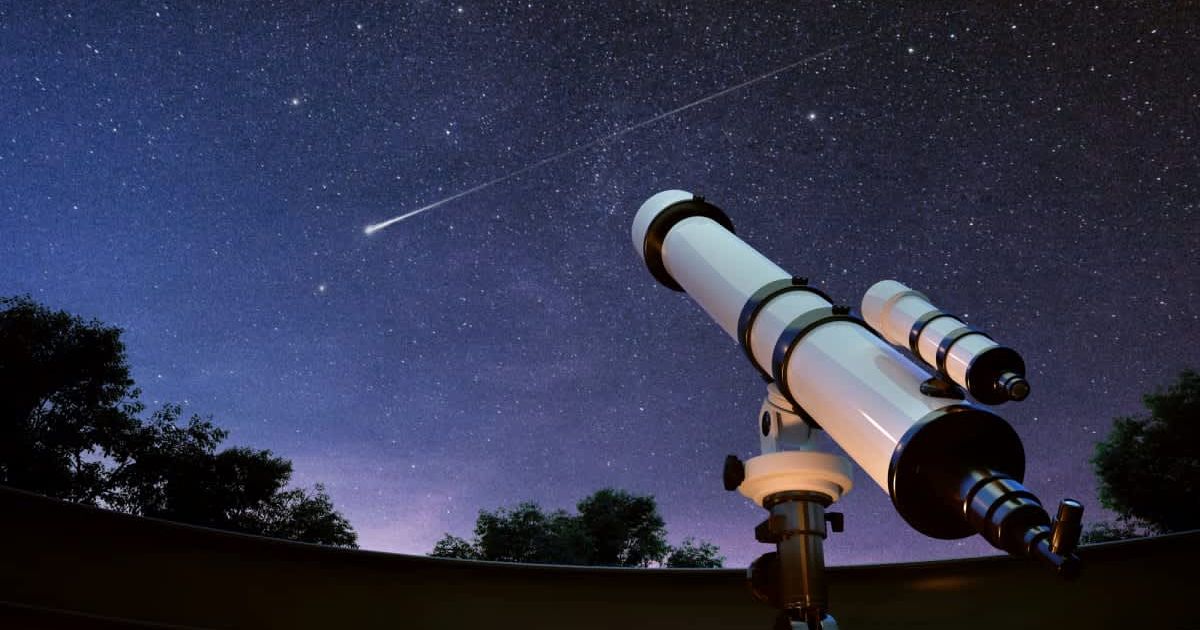3D rendering of a telescope watching the sky and a falling star (Representative Cover Image Source: Getty | Ninoon)