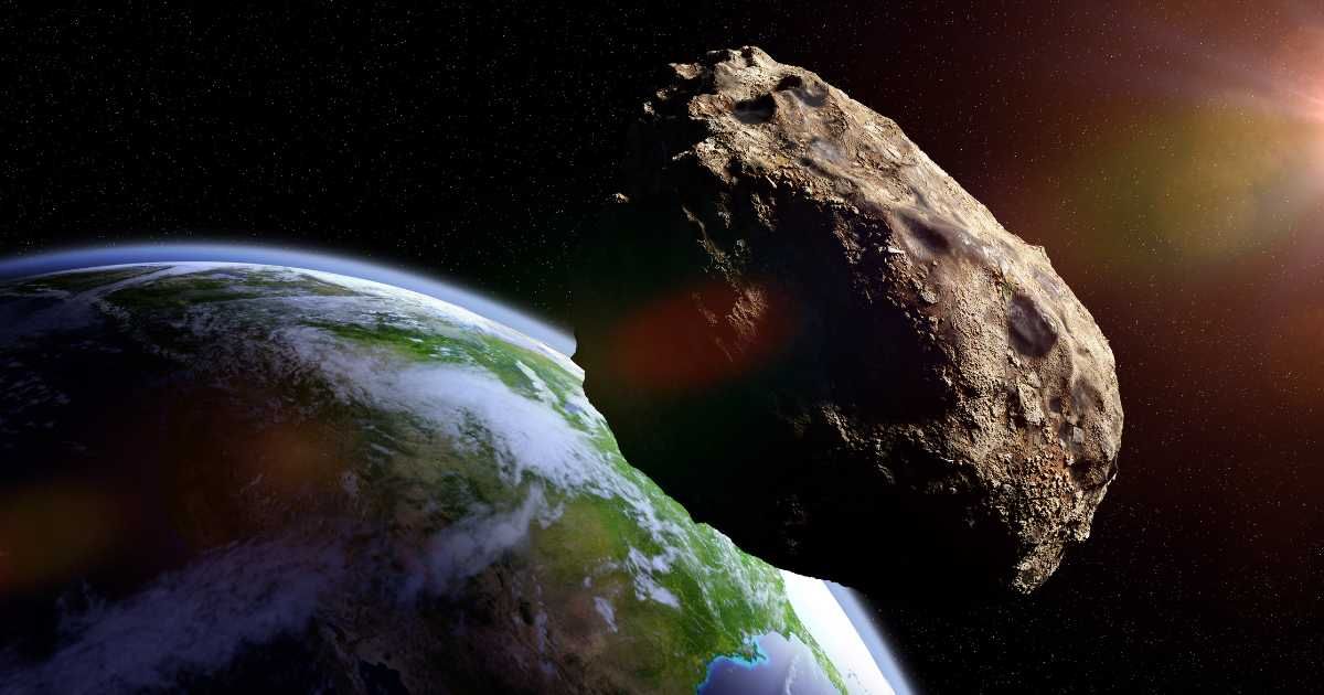 An illustration of an asteroid approaching planet Earth (Representative Cover Image Source: Getty|dottedhippo)