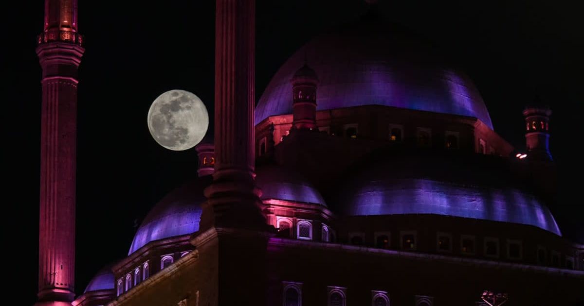 The Supermoon (Wolf Moon) appears above Saladin's castle on January 3, 2026, in Cairo, Egypt. (Photo by Sayed Hassan/Getty Images)