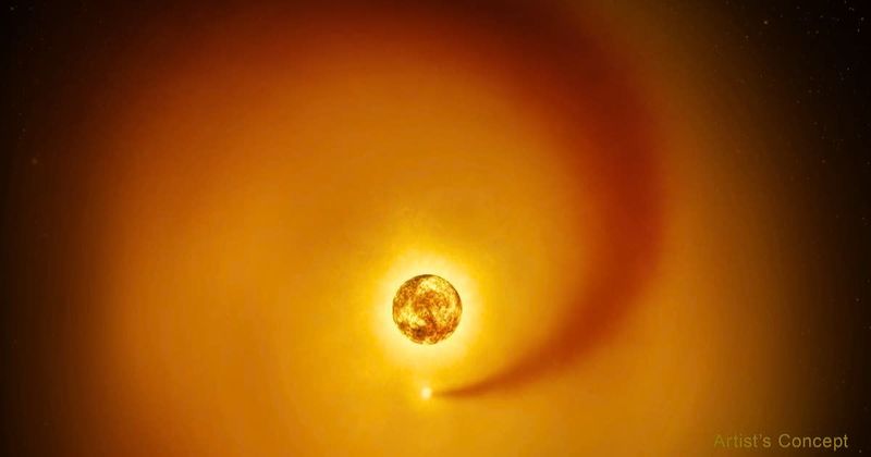 NASA's Hubble traces a glowing 'wake,' uncovering evidence of Betelgeuse’s elusive companion star