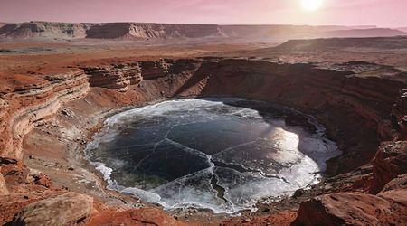 Scientists have finally discovered how Martian lakes could exist without a warm climate