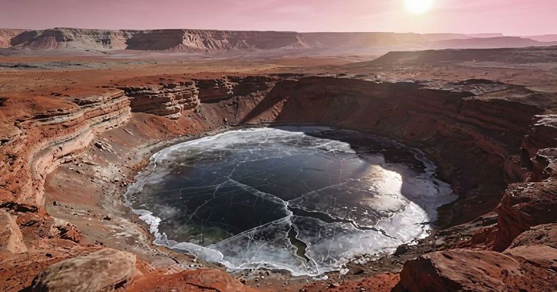 Scientists have finally discovered how Martian lakes could exist without a warm climate