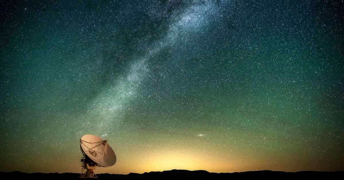 The Milky Way over a radio telescope at the Karl G. Jansky Very Large Array National Radio Astronomy Observatory in New Mexico (Representative Cover Image Source: Getty | Diana Robinson Photography)
