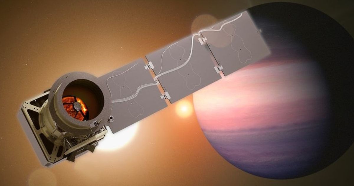 Artist’s concept of NASA’s Pandora mission, which will help scientists untangle the signals from the atmospheres of exoplanets and their stars (Cover Image Source: NASA's Goddard Space Flight Center/Conceptual Image Lab)